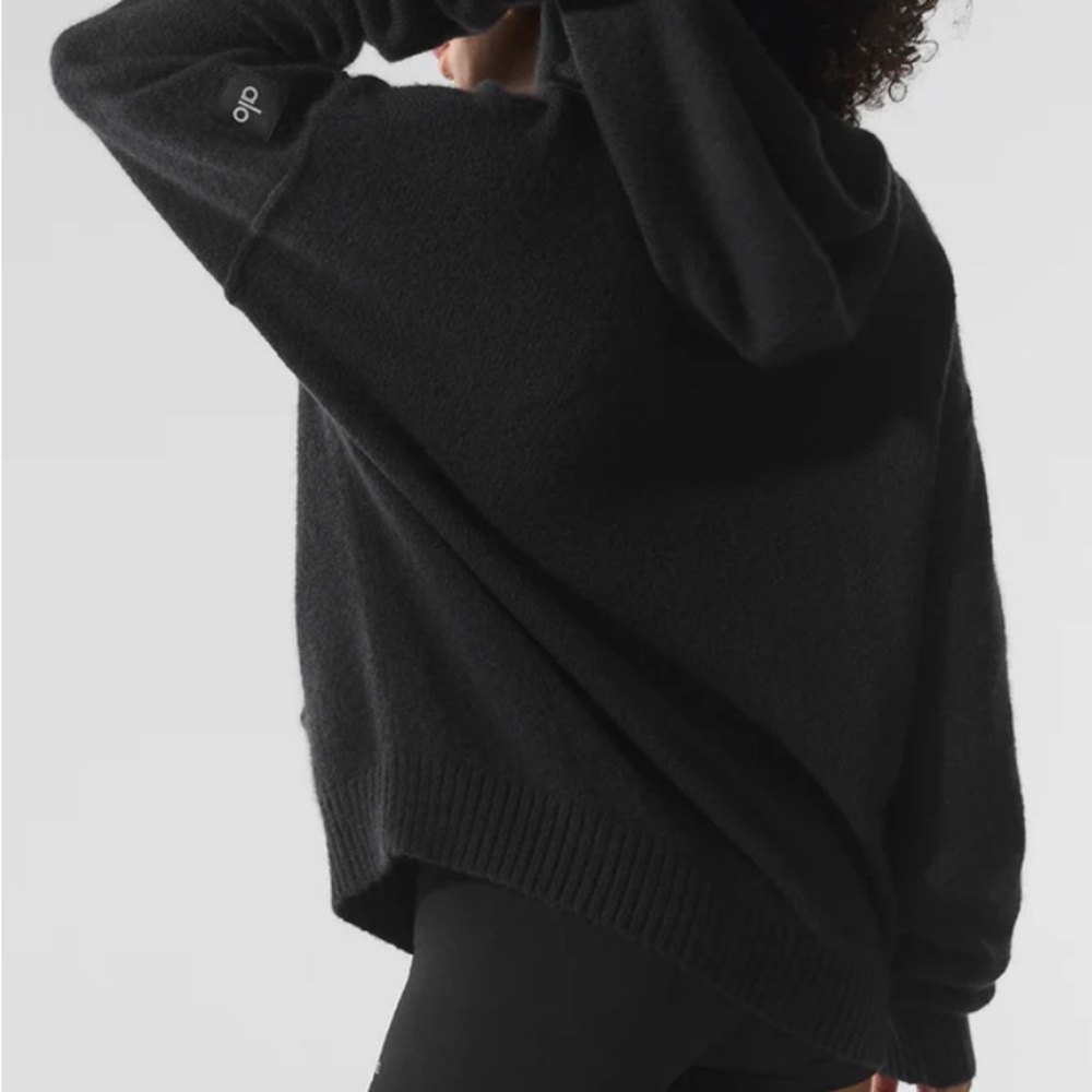 Alo Yoga Women’s Black Cashmere New Class Hoodie, Size L, NWT - Picture 9 of 13